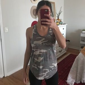 Pure Barre - Camo Racerback Workout Tank